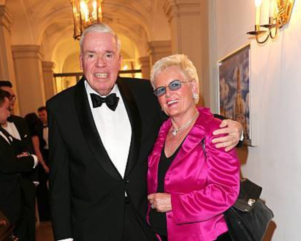 Klaus-Michael Kuehne with his Wife